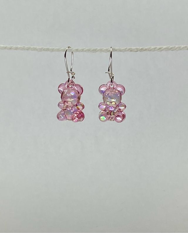 Pendientes de oso, varios colores