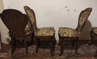 Sedie siciliane , Luigi Filippo in noce.