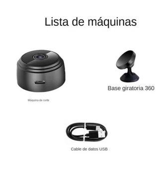 Mini cámara de vigilancia IP A9,WiFi,HD1080pBlanca