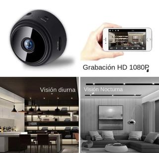 Mini cámara de vigilancia IP A9,WiFi,HD1080pBlanca