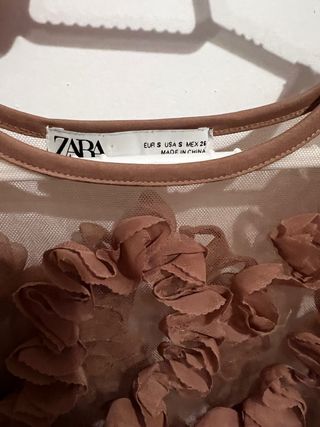 top transparente Zara