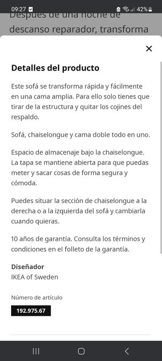Sofacama Friheten IKEA almacenaje
