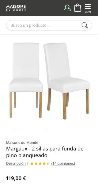 2 Sillas Margaux de Maison Du Monde