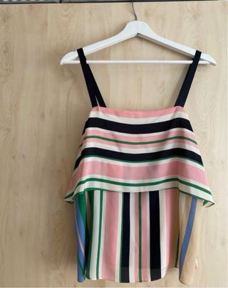 Top fluido rayas de colores