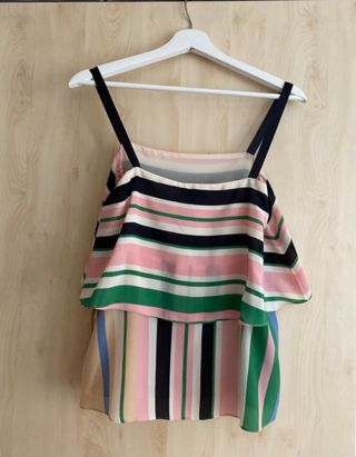 Top fluido rayas de colores