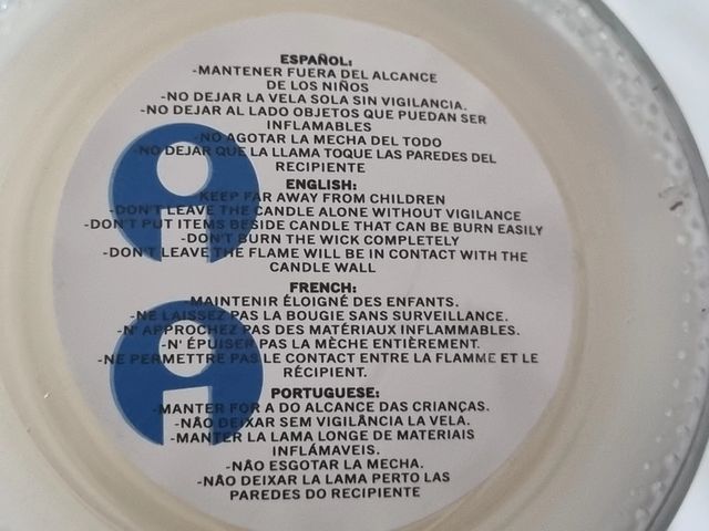 Candela con vasetto in vetro