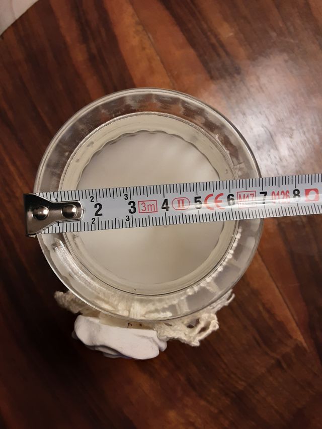 Candela con vasetto in vetro