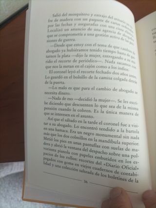 El coronel no tiene quien le escriba.