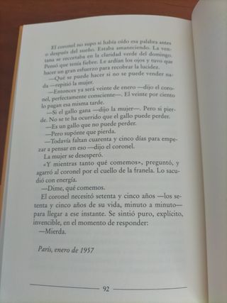 El coronel no tiene quien le escriba.