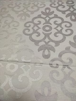 Edredón blanco  y plata 250/270