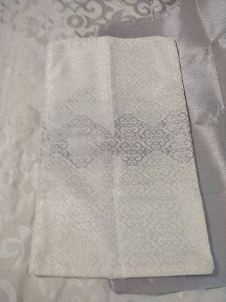 Edredón blanco  y plata 250/270