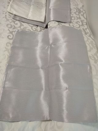 Edredón blanco  y plata 250/270