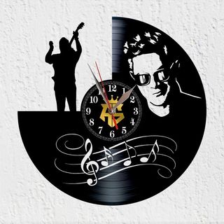Reloj de Disco de Vinilo Cantante Alejandro Sanz