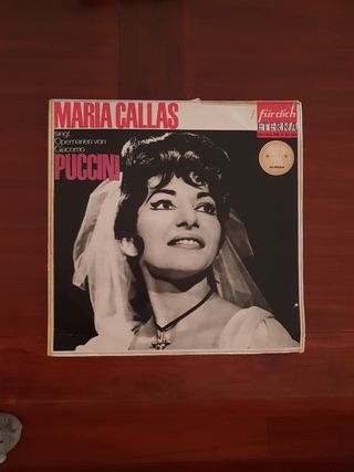 Vinilo Maria Callas cantando Puccini