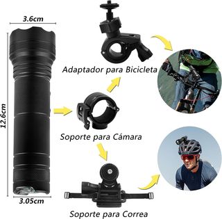 Mini Cámara Deportiva con Linterna SD 32GB