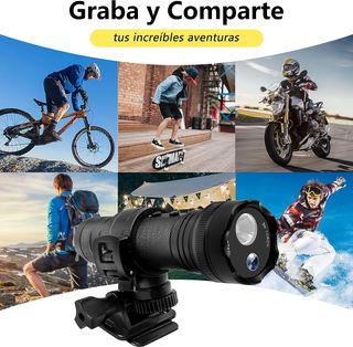 Mini Cámara Deportiva con Linterna SD 32GB