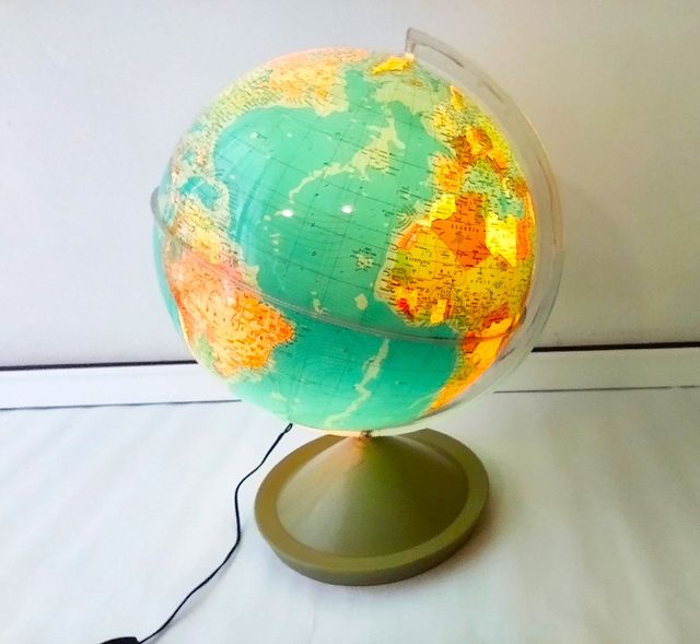 Mappamondo luminoso anni 60 (globe)