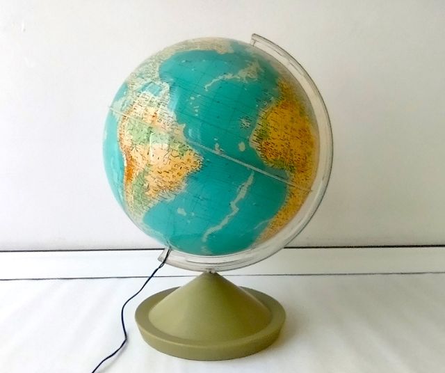 Mappamondo luminoso anni 60 (globe)