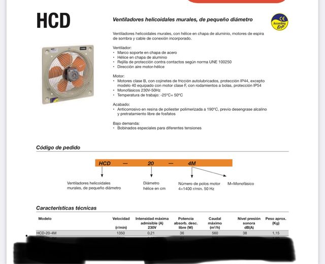 Ventilador/extractor