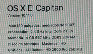 iMac 27 pulgadas disco sólido - 32 gb