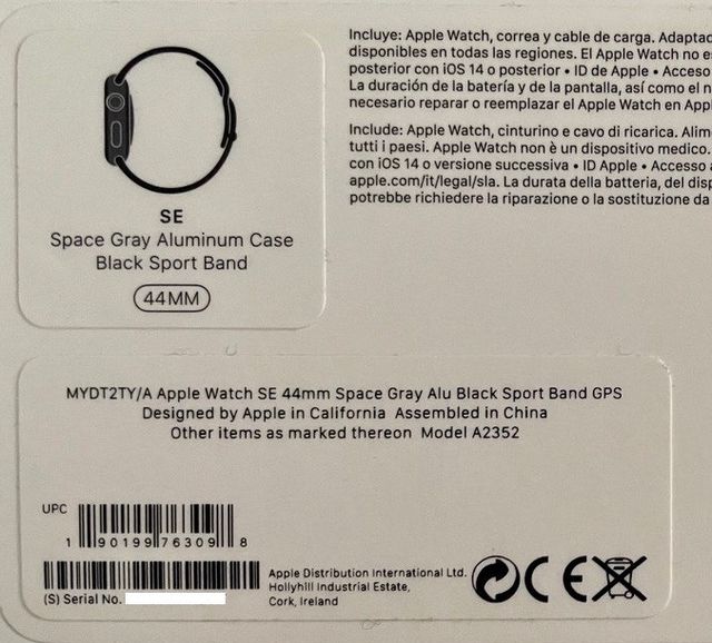 Apple Watch SE 44mm 1ºGen