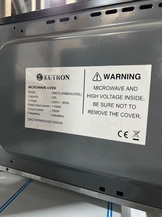 microondas nuevo 20 litros