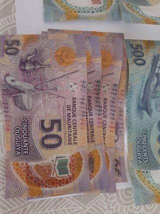 billetes OUGUIYA MAURITANIA