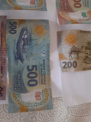 billetes OUGUIYA MAURITANIA