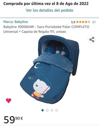 saco porta bebé  polar ( maxicosis) completo