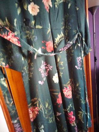 Vestido largo estampado 