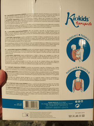 Mochila portabebés ergonómica