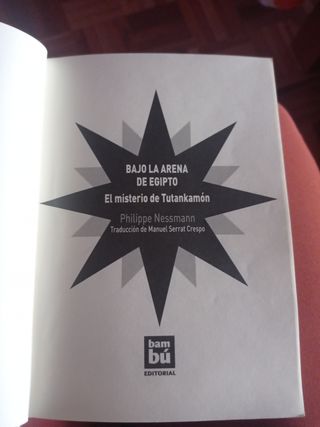 Libro Bajo La Arena de Egipto