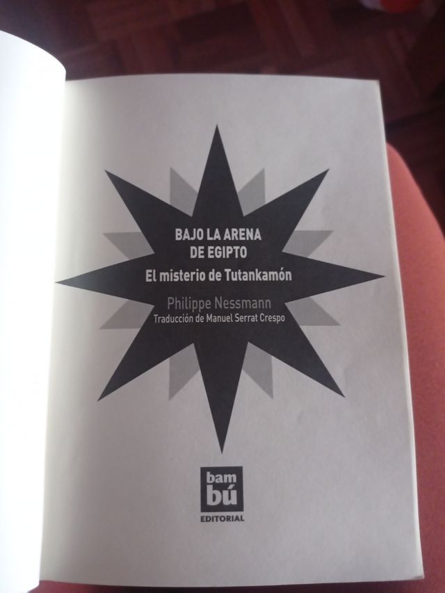 Libro Bajo La Arena de Egipto