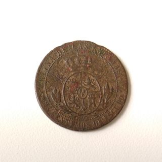 2 ½ Céntimos de Escudo Isabel II 1868