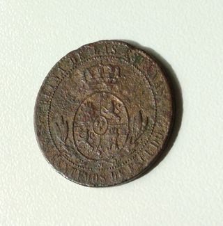 2 ½ Céntimos de Escudo Isabel II 1868