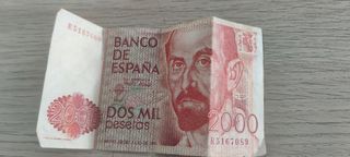 Billete de 2000 pesetas 