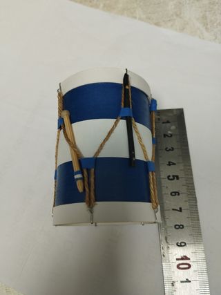 TAMBORIL ROCIERO, miniatura, 8 cm