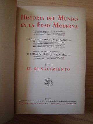 HISTORIA DEL MUNDO EN LA EDAD MODERNA SOPENA 4