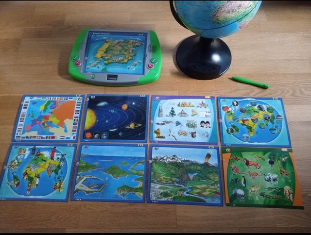Globo terráqueo con juegos