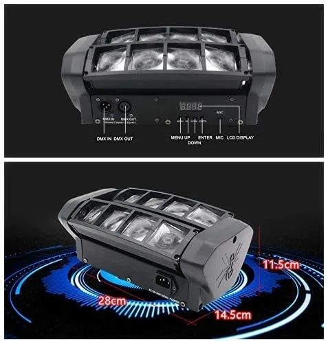 Luz led araña RGB DISCOTECA