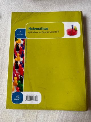 libro matemáticas CCSS 2 Bachiller