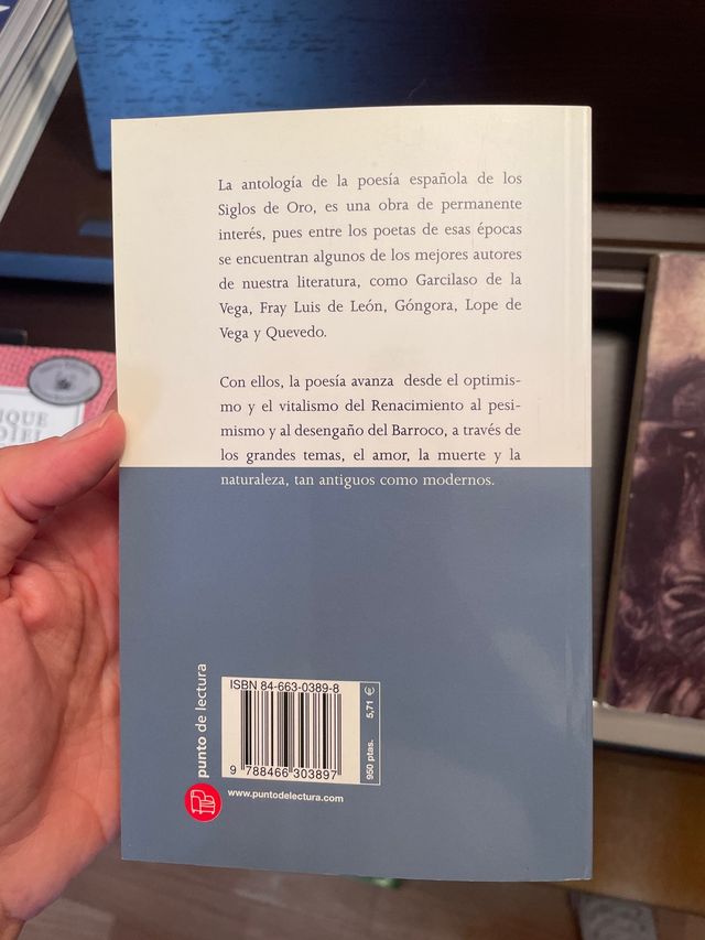 Antología poética del renacimiento al barroco