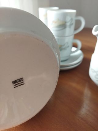 JUEGO TAZAS DE PORCELANA