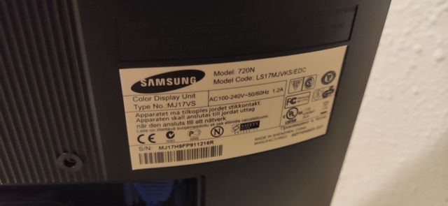 Monitor PC Samsung 17"