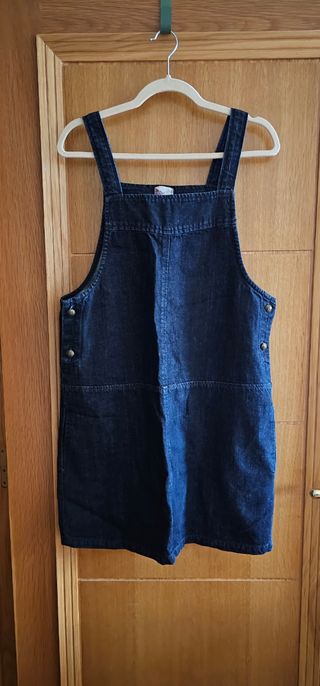 Vestido peto vaquero tirantes Sfera