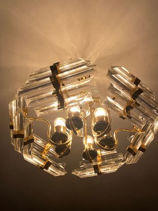 Lampara de cristal años 90