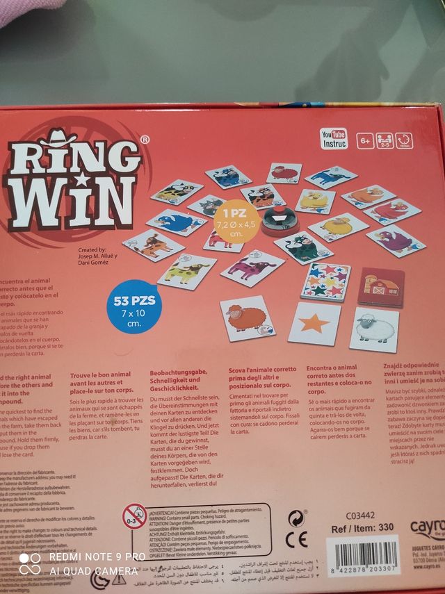 Juego de mesa. Ring Win