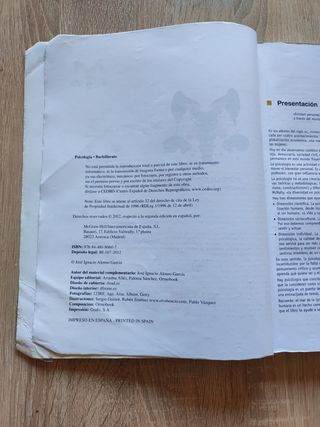 Libro psicología bachillerato
