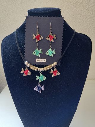 Conjunto peces Miyuki hecho a mano