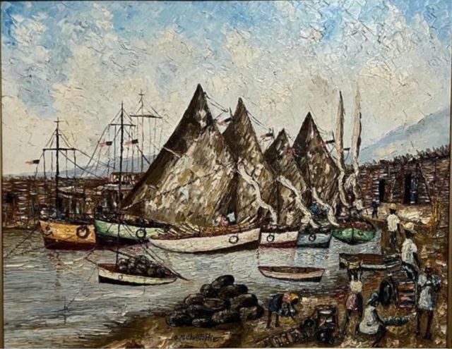 óleo sobre tela D. M. Christophe